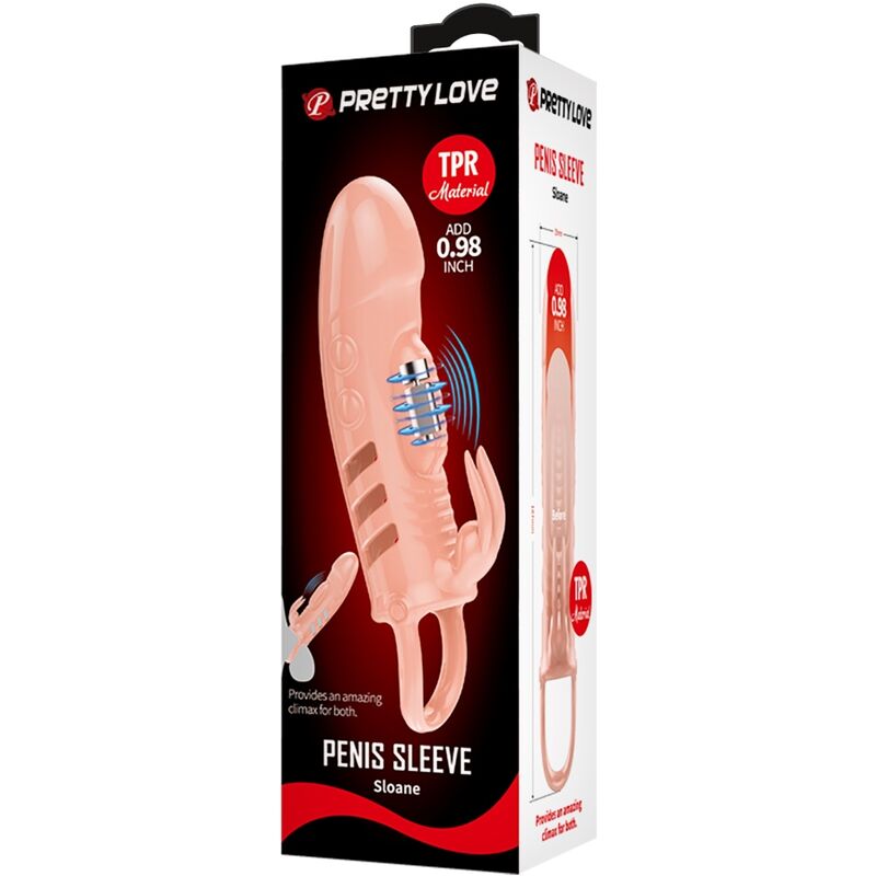 PRETTY LOVE - Sloane, Vibrerende Rabbit Penis Sleeve