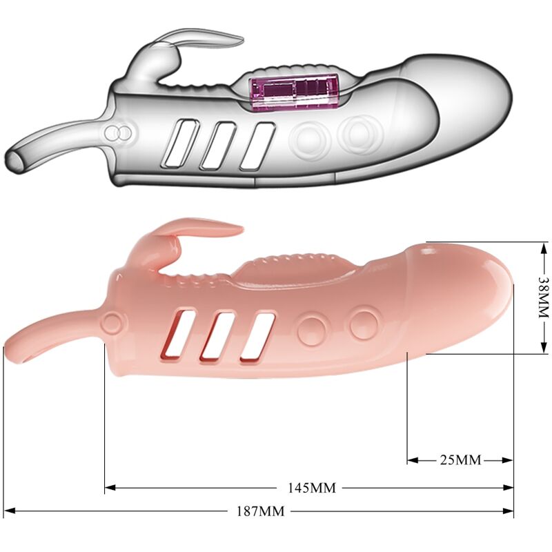 PRETTY LOVE - Sloane, Vibrerende Rabbit Penis Sleeve