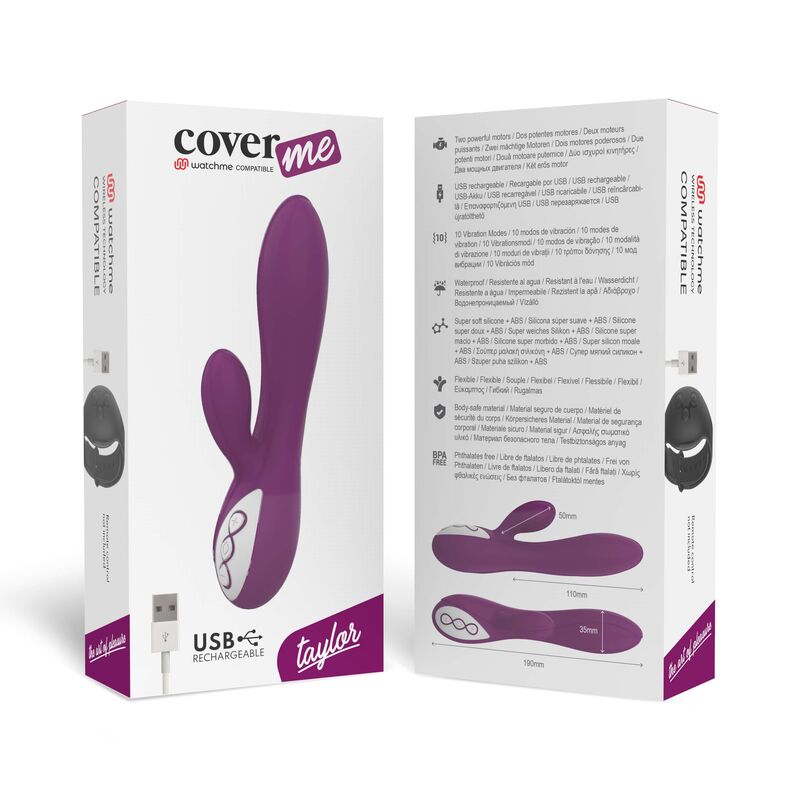 COVERME – Taylor Vibrator, kompatibel med WatchMe trådløs teknologi