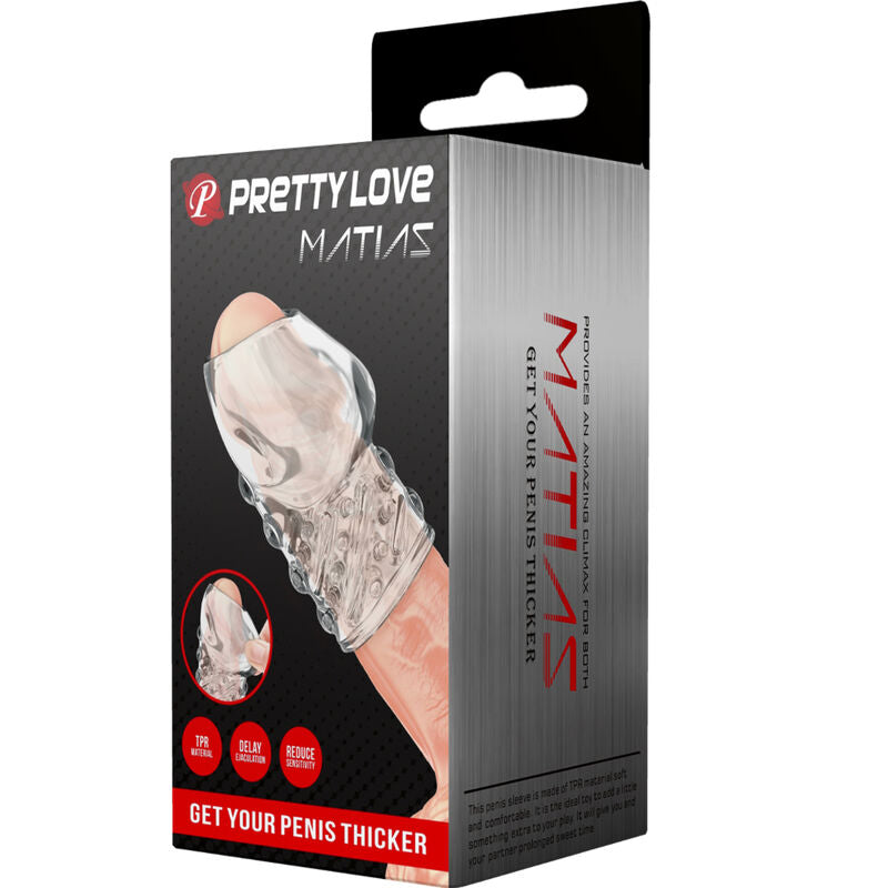 PRETTY LOVE - Matias, Gennemsigtigt Penis Sleeve