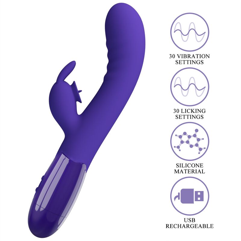 PRETTY LOVE - cerberus ungdom violet rabbit vibrator