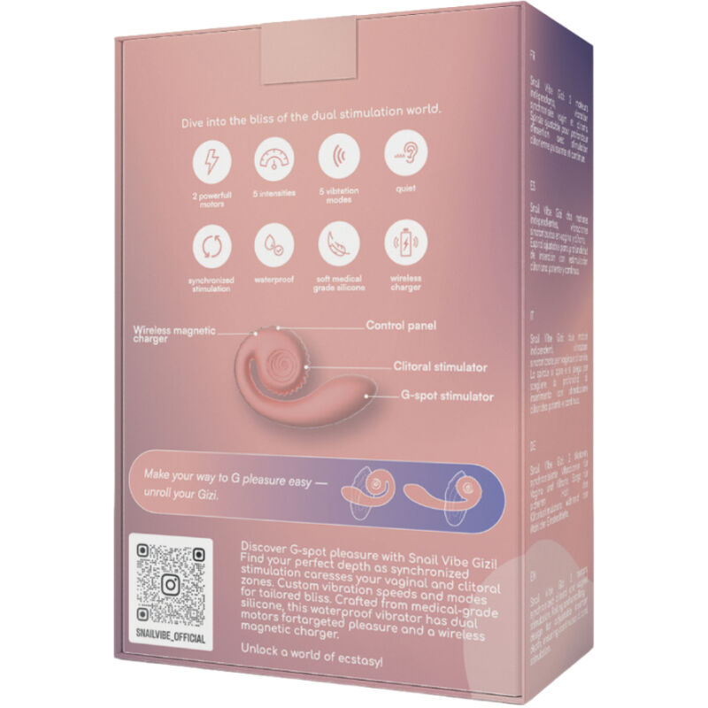 SNAIL VIBE - Gizi, Dobbelt stimulerende Rabbitvibrator
