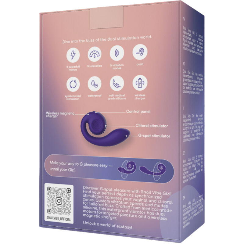 SNAIL VIBE - Gizi, Dobbelt stimulerende Rabbitvibrator