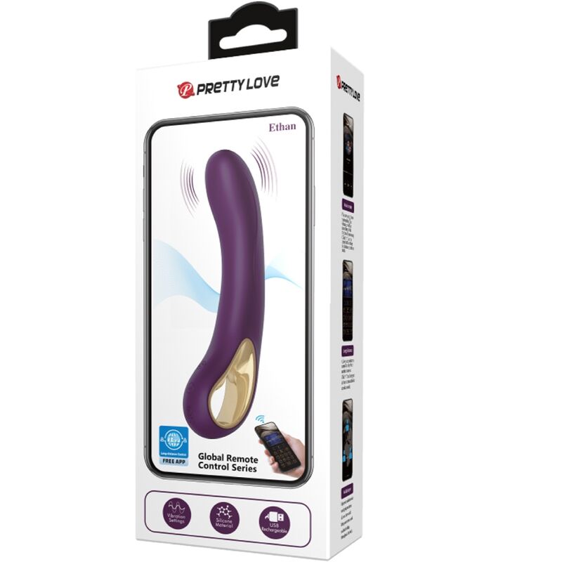 PRETTY LOVE - Ethan, genopladelig Vibrator
