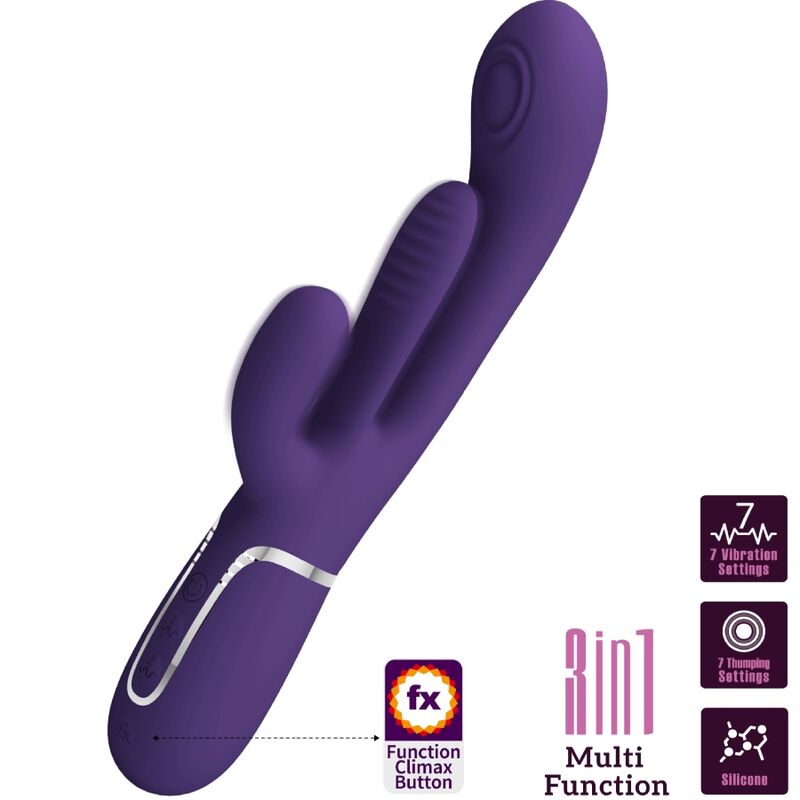 PRETTY LOVE - Shania, multifunktionel Rabbit Vibrator