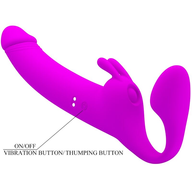 PRETTY LOVE - Zanini, Strapless Strap-on Vibrator