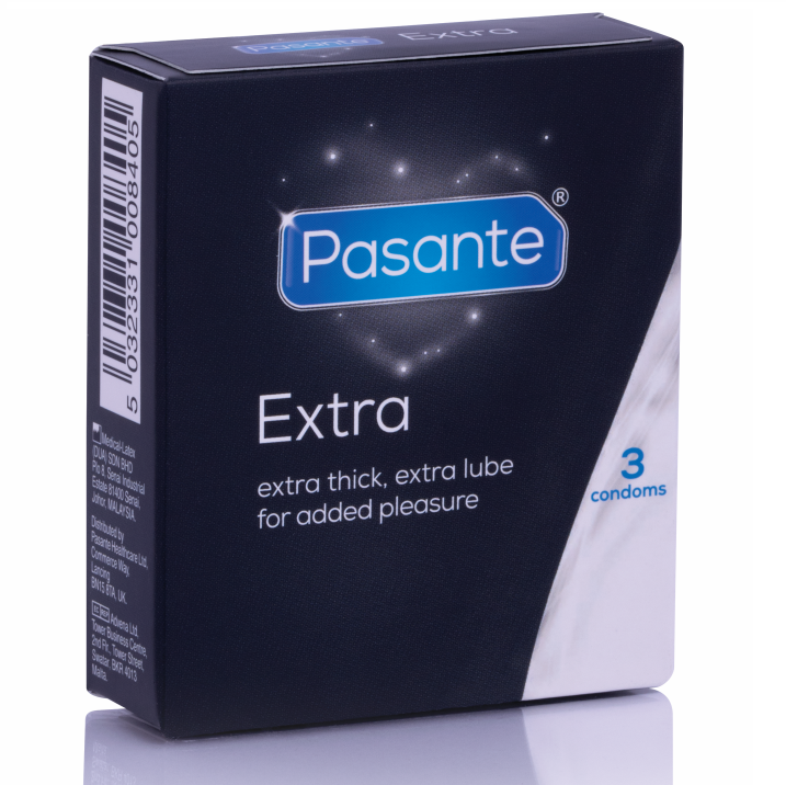 PASANTE - Extra tykke kondomer, 3 stk.