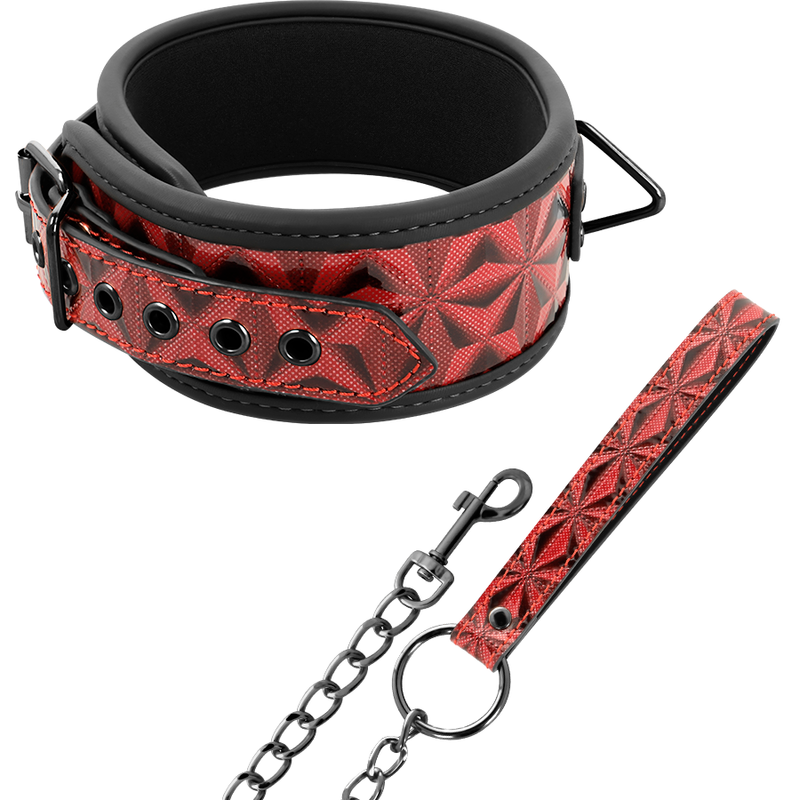 BEGME - Red Edition, Vegansk Læder Halsbånd med neopren polstring