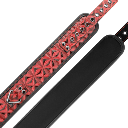 BEGME - Red Edition, Vegansk Læder Halsbånd med neopren polstring