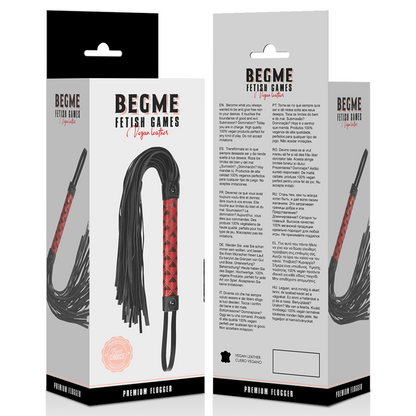 BEGME - Red Edition, Vegansk Læder Flogger