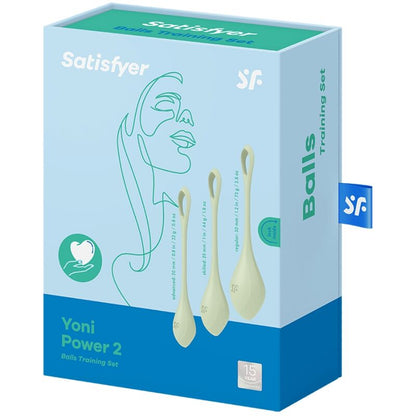 SATISFYER - Yoni Power 2, Bækkenbundskugle sæt