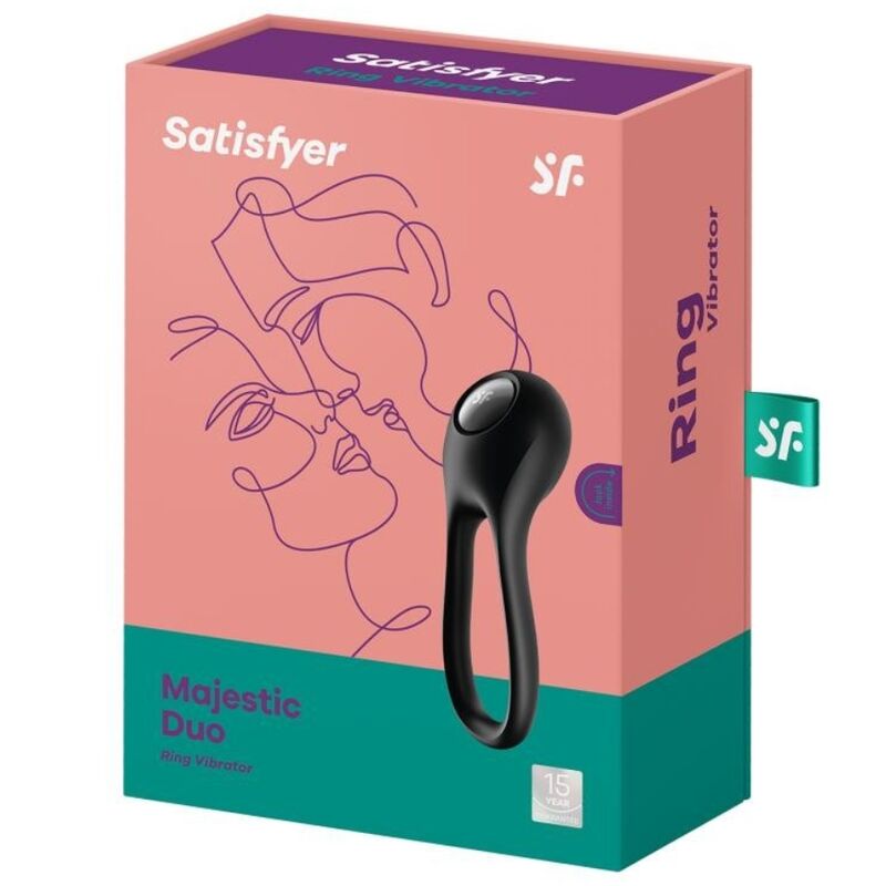 SATISFYER - Dobbelt Penisring med Vibrator