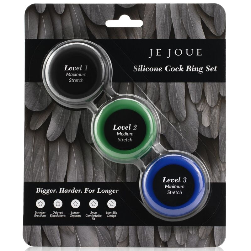 JE JOUE - Sæt af Penisringe i silikone