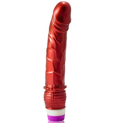 BAILE - Realistisk rød Dildo Vibrator, 23cm