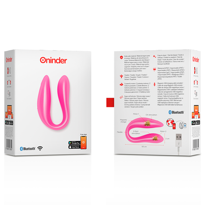 ONINDER - LISBOA Black – Kraftfuld G-punkt og klitoris stimulator med smart app-styring