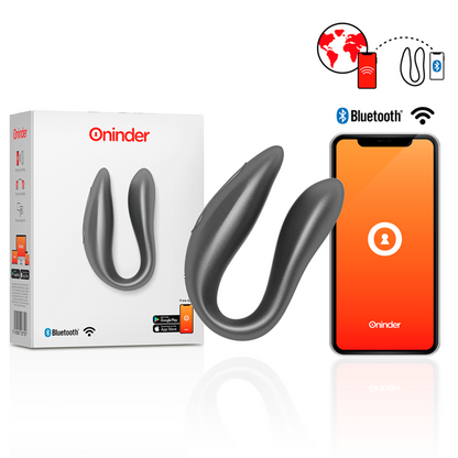ONINDER - LISBOA Black – Kraftfuld G-punkt og klitoris stimulator med smart app-styring