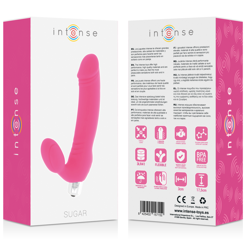 INTENSE - Suger, Dildo med klitorisvibrator