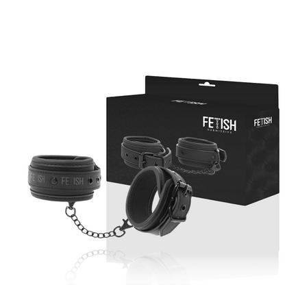 FETISH SUBMISSIVE - Veganske læder cuffs med neopren