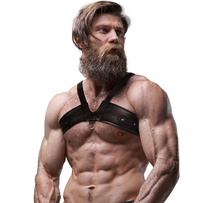 FETISH SUBMISSIVE ATTITUDE - Men´s Brigade, Læder Harness til Brystkassen