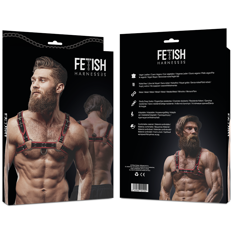 FETISH SUBMISSIVE ATTITUDE - Læder Brystkasse Harness