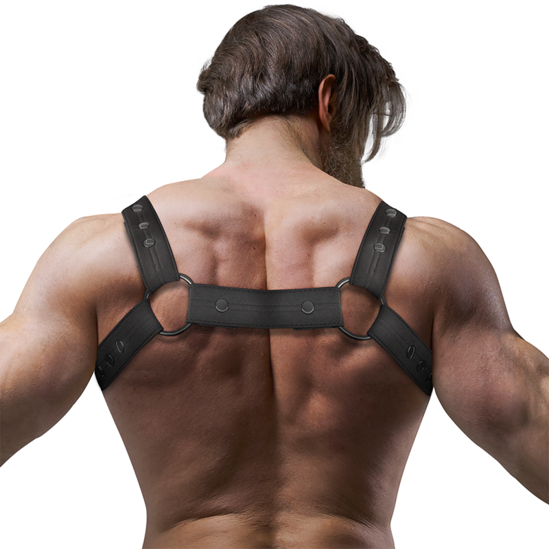 FETISH SUBMISSIVE ATTITUDE - Justerbar neopren Brystkasse Harness