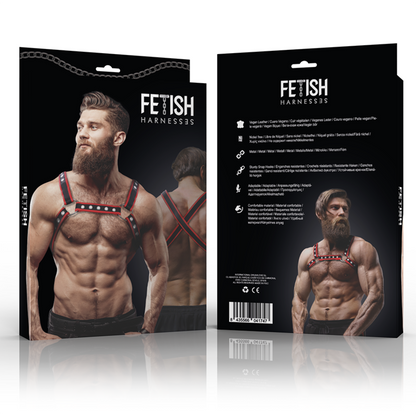 FETISH SUBMISSIVE ATTITUDE - Læder Bulldog  Brystkasse Harness