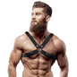 FETISH SUBMISSIVE ATTITUDE - Justerbar Læder Brystkasse Harness
