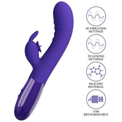 PRETTY LOVE - cerberus ungdom violet rabbit vibrator