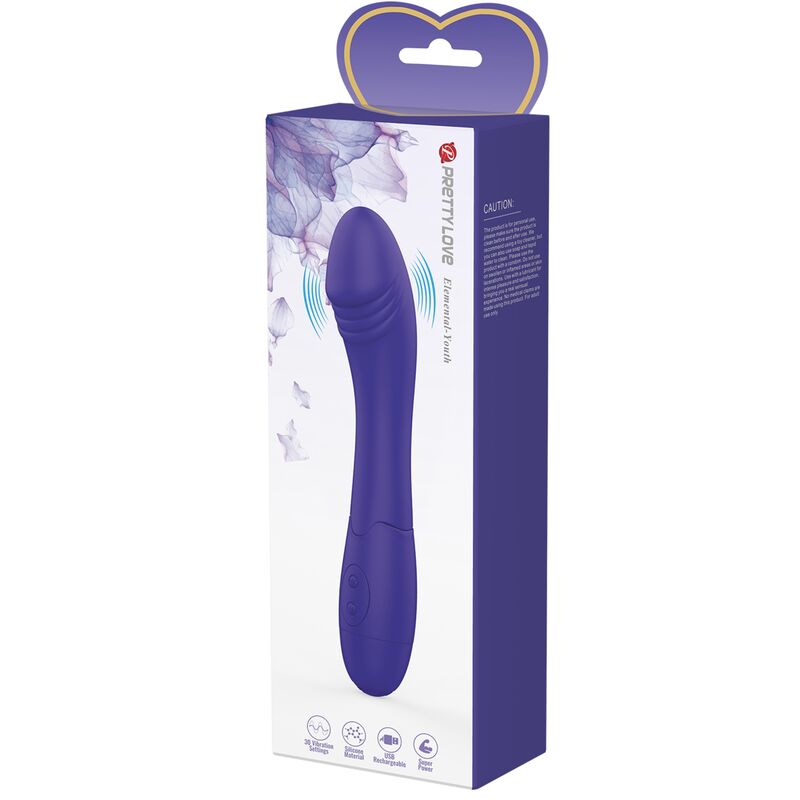 PRETTY LOVE - elementær ungdom violet vibrator dildo