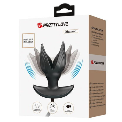 PRETTY LOVE - oppustelig og genopladelig analplug