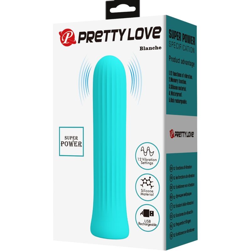 PRETTY LOVE - blanche blue stimulator vibrator