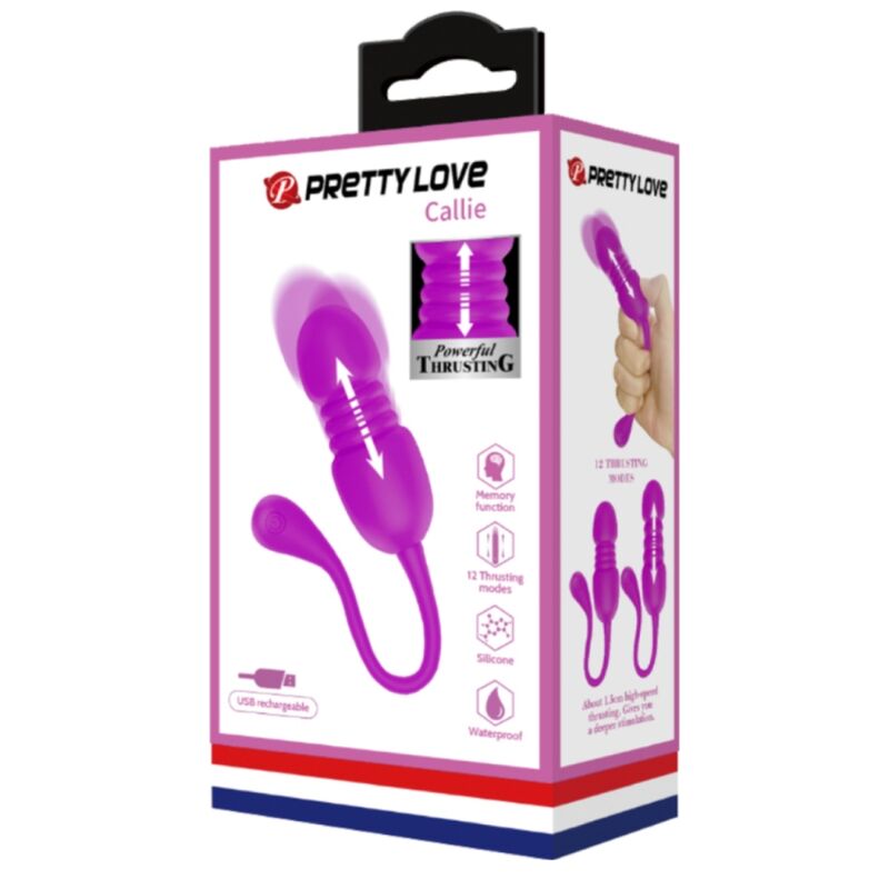 PRETTY LOVE - callie lilla genopladeligt vibrerende æg