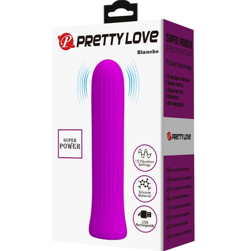 PRETTY LOVE - blanche pink stimulator vibrator