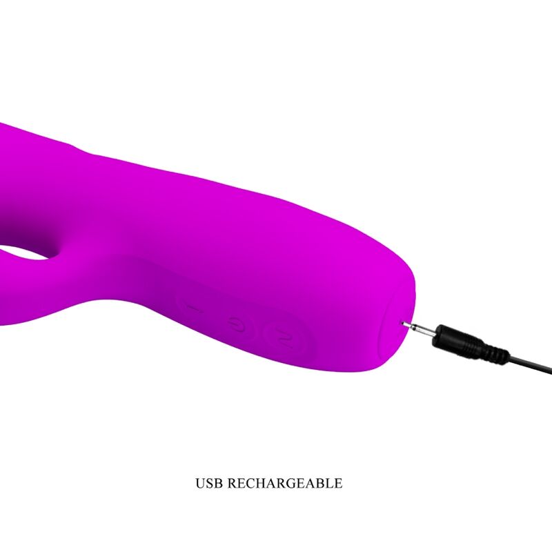 PRETTY LOVE - Melanie, genopladelig rabbit vibrator