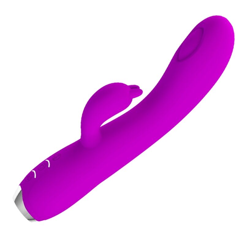 PRETTY LOVE - regina genopladelig vibrator-sucker lilla