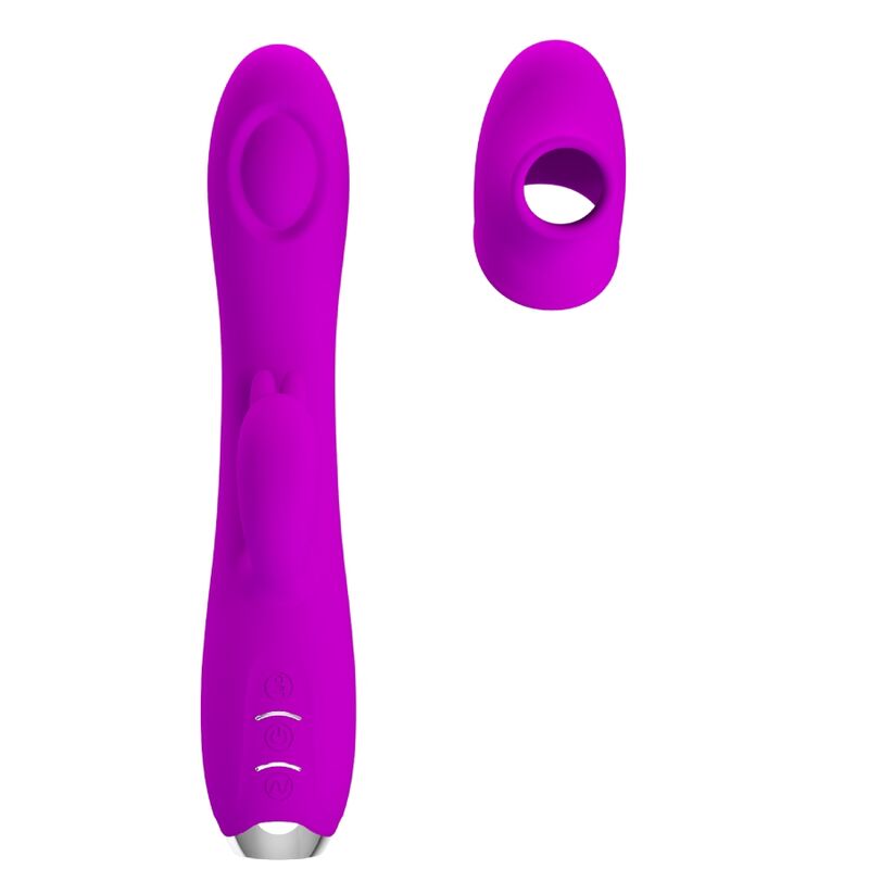 PRETTY LOVE - regina genopladelig vibrator-sucker lilla