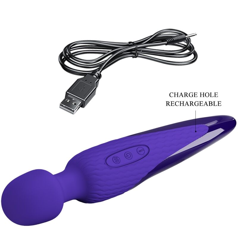 PRETTY LOVE - antony Magic Wand vibrator violet varmeeffekt
