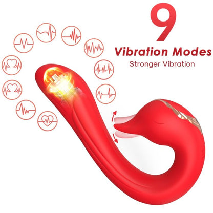 ARMONY - Delfin, Multipositions vibrator med varmende effekt