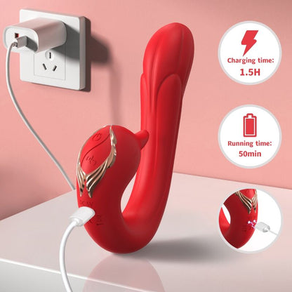 ARMONY - Delfin, Multipositions vibrator med varmende effekt