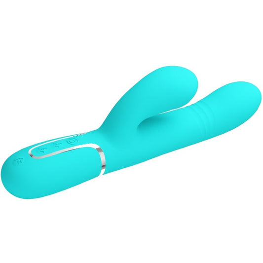 PRETTY LOVE - multifunktions g-punktsvibrator aqua green