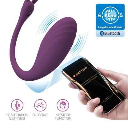 PRETTY LOVE - catalina vibrator app fjernbetjening lilla