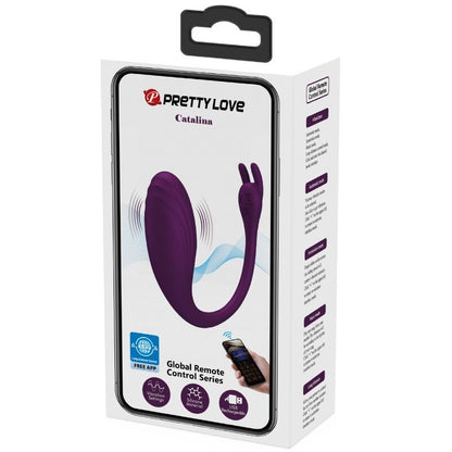 PRETTY LOVE - catalina vibrator app fjernbetjening lilla