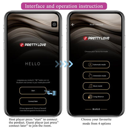 PRETTY LOVE - catalina vibrator app fjernbetjening lilla