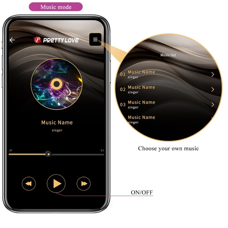 PRETTY LOVE - catalina vibrator app fjernbetjening lilla