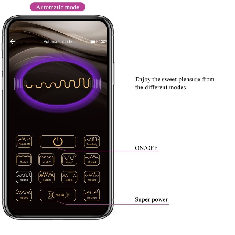 PRETTY LOVE - catalina vibrator app fjernbetjening lilla