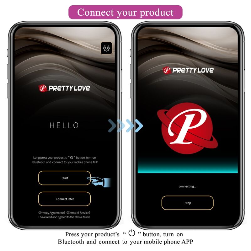 PRETTY LOVE - catalina vibrator app fjernbetjening lilla