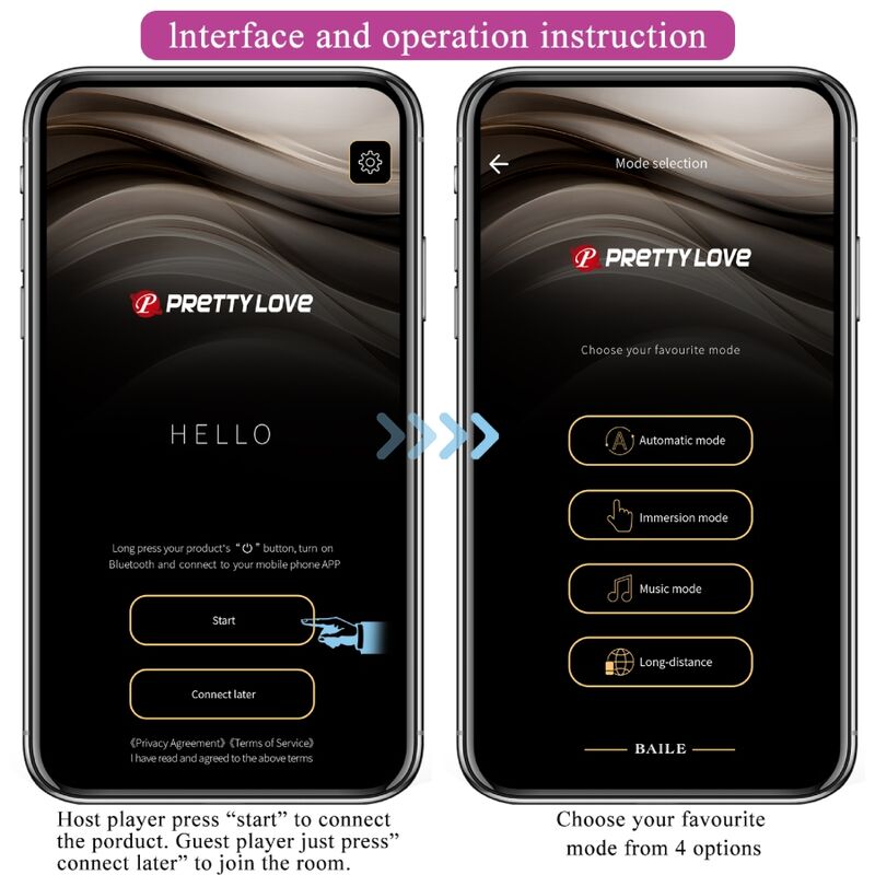 PRETTY LOVE - august remote global double pleasure vibrator