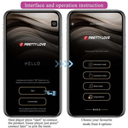 PRETTY LOVE - august remote global double pleasure vibrator
