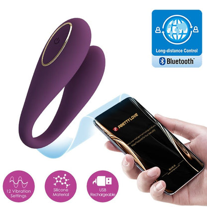 PRETTY LOVE - august remote global double pleasure vibrator