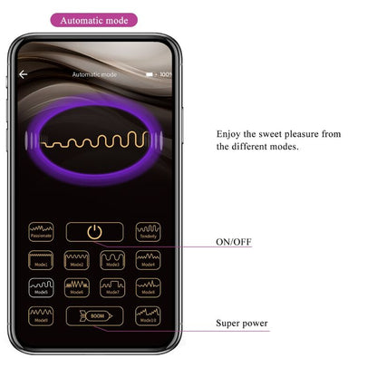PRETTY LOVE - Nymfe vibrerende æg app styret lilla